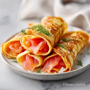 Rotolini di Crepes Salmone in 30 Minuti Scheda ricetta