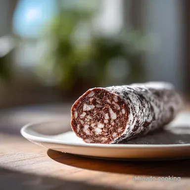 Salame al Cioccolato Senza Uova per 15 Porzioni Scheda ricetta