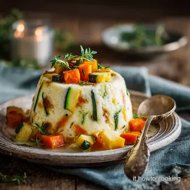 Sformato di ricotta e verdure di stagione ricetta facile e cremosa Scheda ricetta