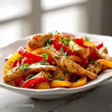 Straccetti di Pollo ai Peperoni in 35 Min Scheda ricetta