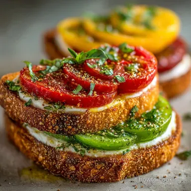 Tartine Natalizie Tricolore: Facili e Veloci per Feste Scheda ricetta