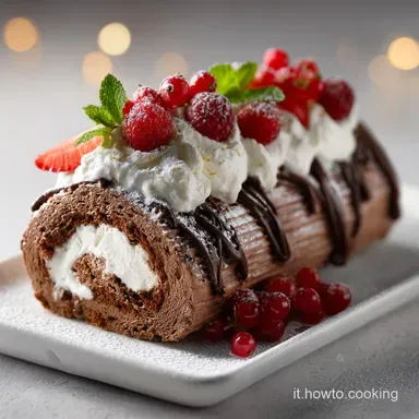 Tronchetto di Natale: Crema Mascarpone e Ganache Scheda ricetta