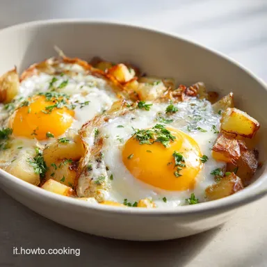 Secondo Piatto Veloce Uova e Patate in 30 Min Scheda ricetta