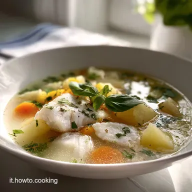 Zuppa di Pesce Ricetta Originale per 4 Porzioni Scheda ricetta