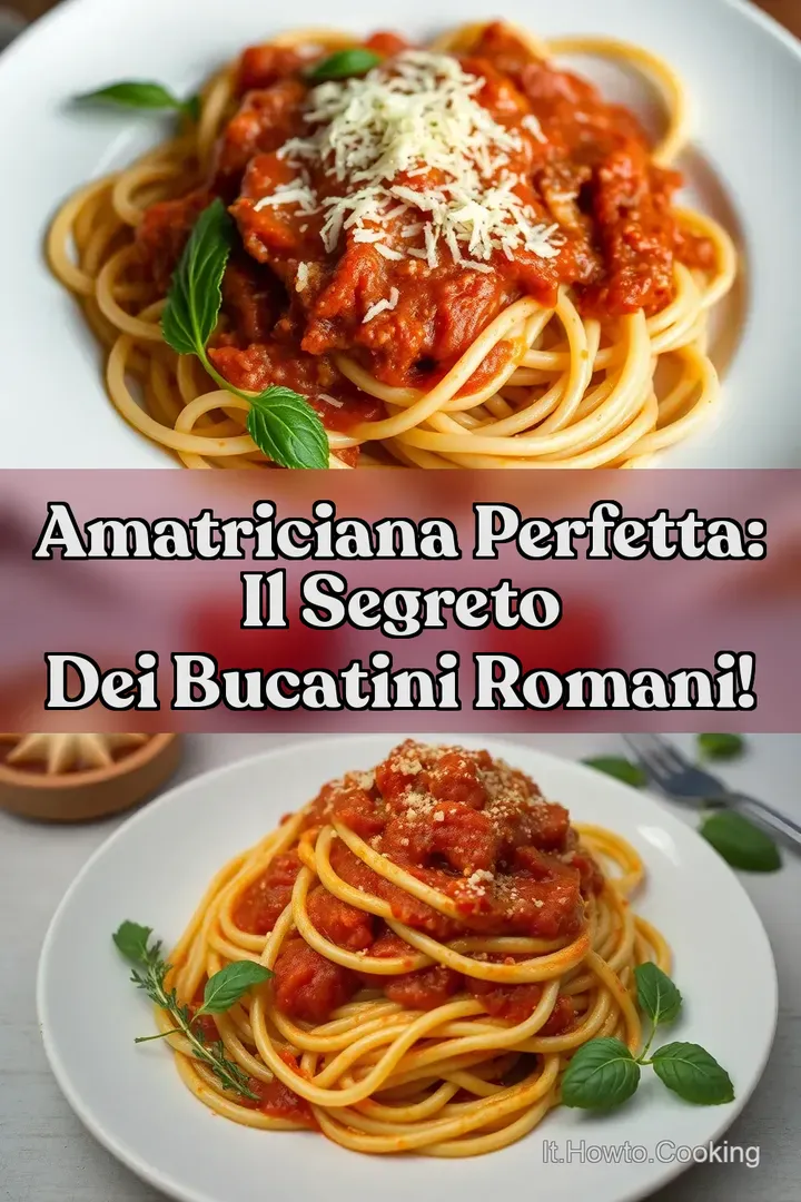 Amatriciana Perfetta: Il Segreto dei Bucatini Romani!