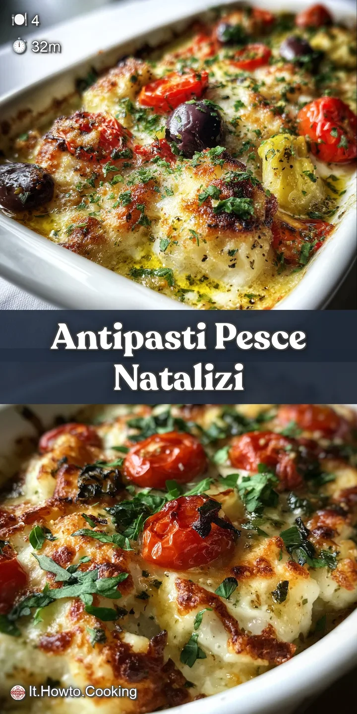 Close-up of the bubbly, golden crust of a seafood gratin, hints of herbs and steam suggest a rich, flavorful dish.