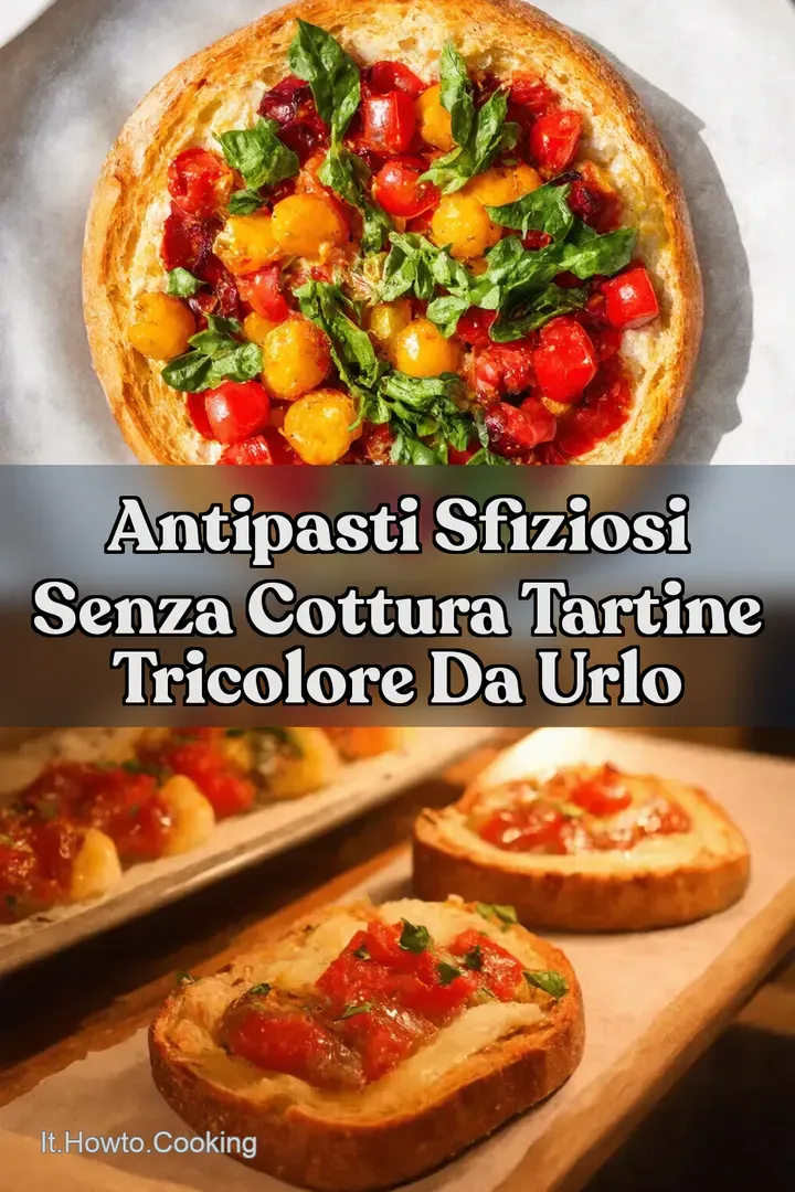 Antipasti Sfiziosi senza Cottura Tartine Tricolore da Urlo