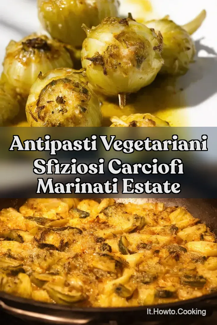 Antipasti Vegetariani Sfiziosi Carciofi Marinati Estate