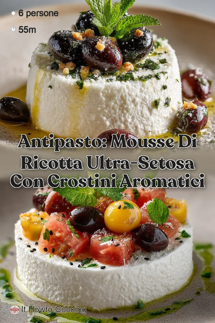 Antipasto: Mousse di Ricotta Ultra-Setosa con Crostini Aromatici