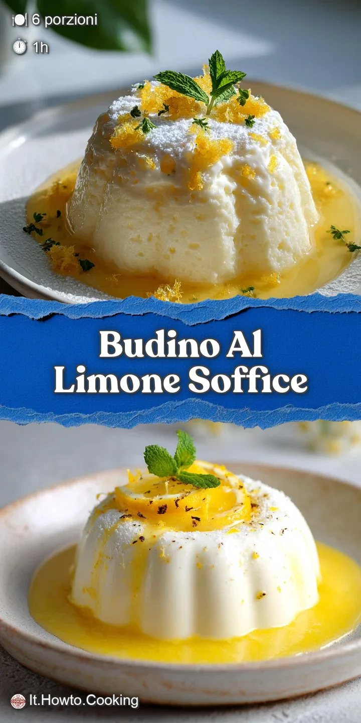 Close-up of luscious lemon budino. See the light bouncing off its glossy surface, highlighting the airy, soft, and vibrant...