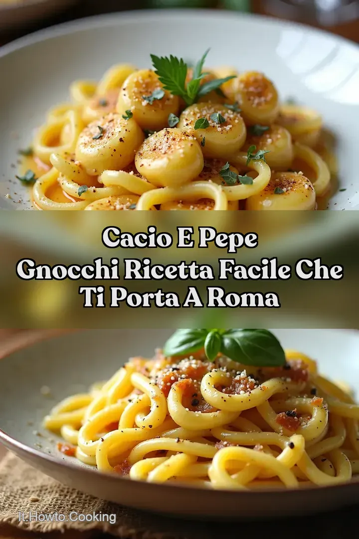 Cacio e Pepe Gnocchi Ricetta Facile che ti Porta a Roma