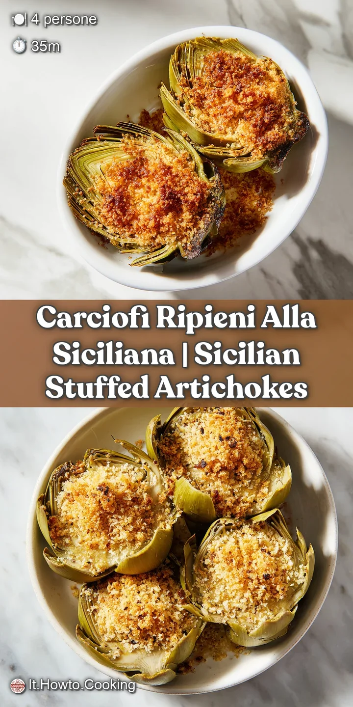 Primo piano di petali di carciofo tostati e dorati che rivelano un cuore morbido e saporito con briciole croccanti.