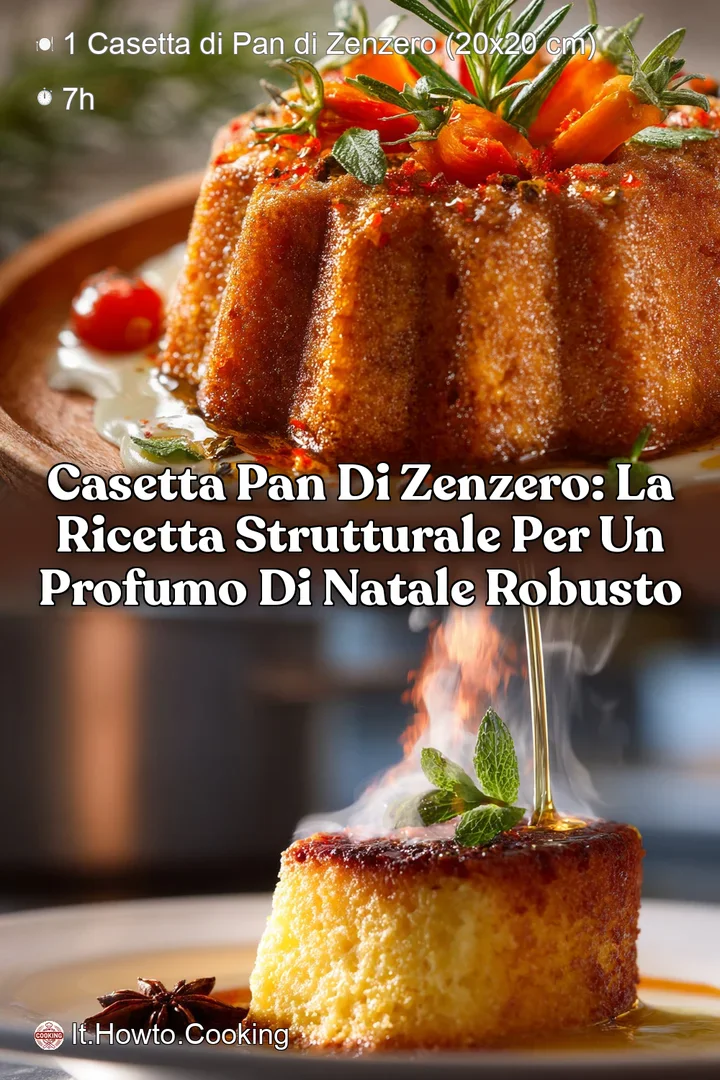 Casetta pan di zenzero: la ricetta strutturale per un profumo di Natale robusto