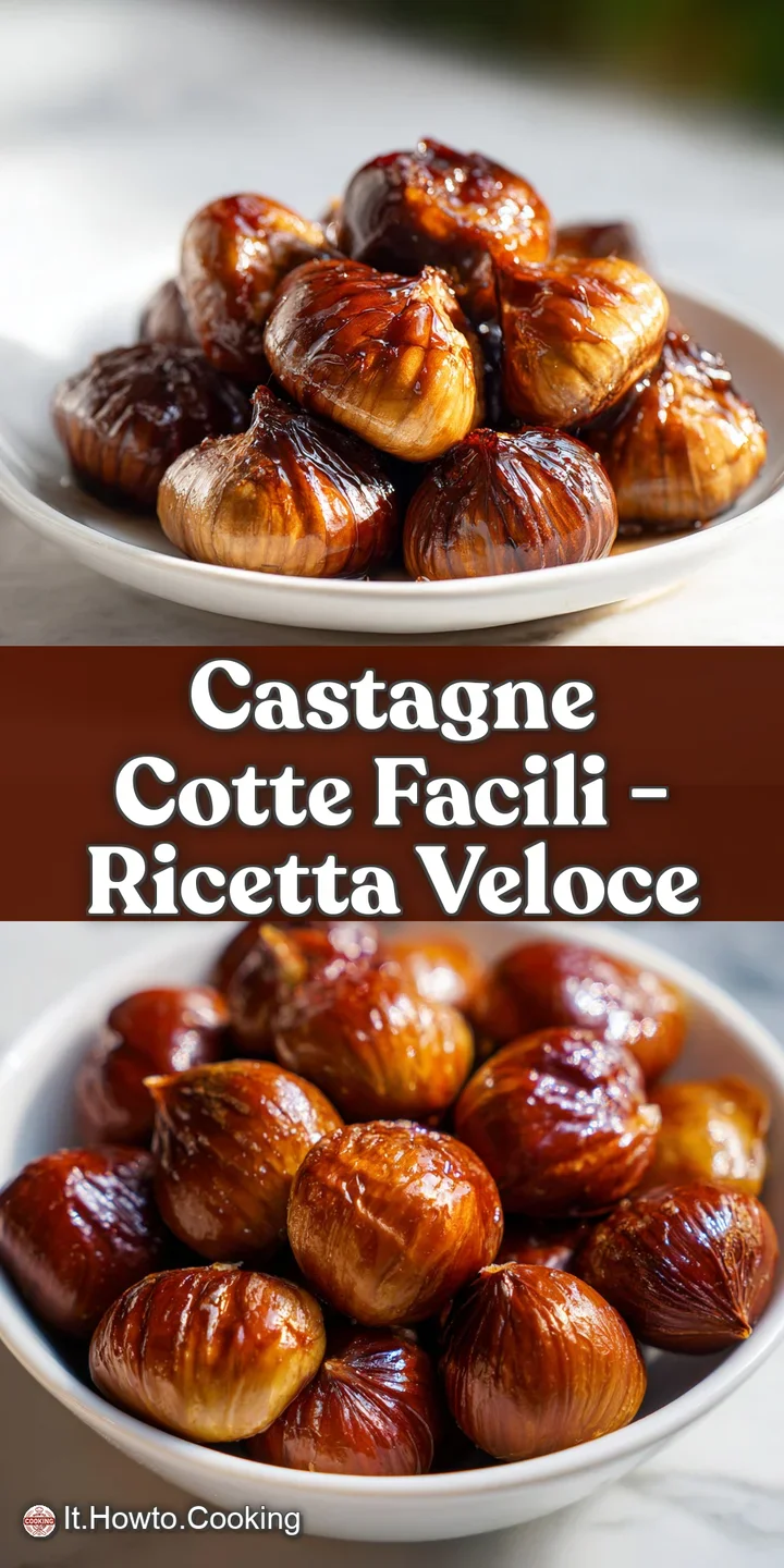 Close-up of a roasted chestnut, the smoky, caramelized surface contrasting with the soft, yielding interior. Hints of stea...