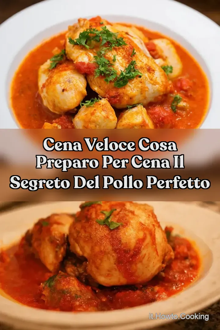 Cena Veloce Cosa preparo per cena Il Segreto del Pollo Perfetto