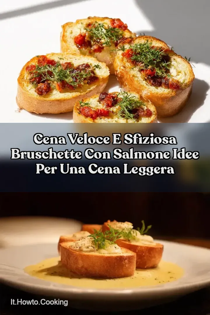 Cena Veloce e Sfiziosa Bruschette con Salmone idee per una cena leggera