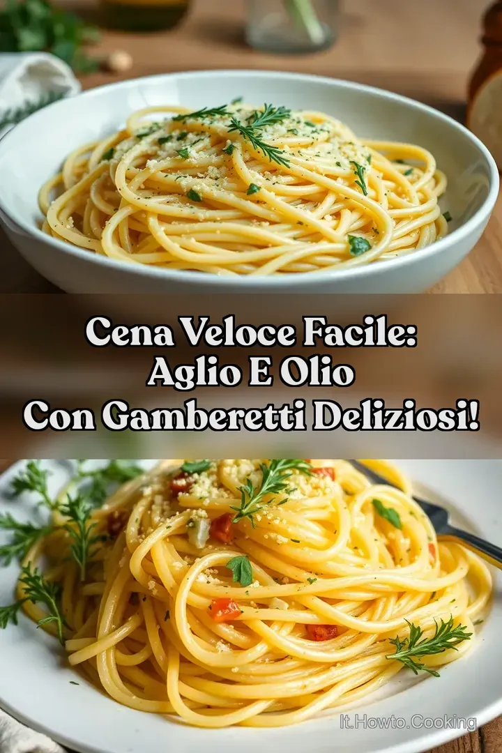 Cena Veloce Facile: Aglio e Olio con Gamberetti Deliziosi!