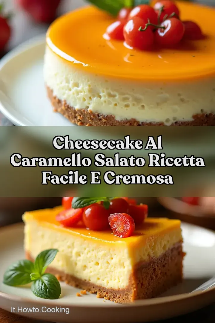 Cheesecake al Caramello Salato Ricetta Facile e Cremosa