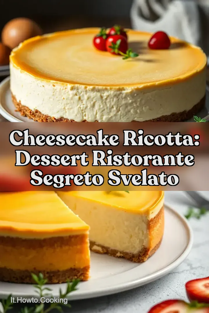 Cheesecake Ricotta: Dessert Ristorante Segreto Svelato