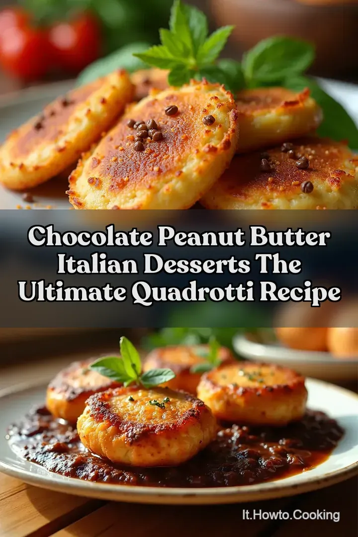 Chocolate Peanut Butter Italian Desserts The Ultimate Quadrotti Recipe