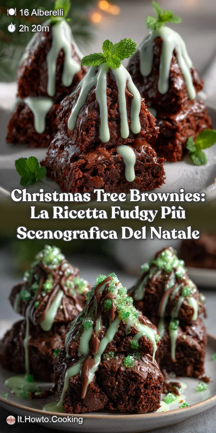 Christmas Tree Brownies: La Ricetta Fudgy Pi&ugrave; Scenografica del Natale