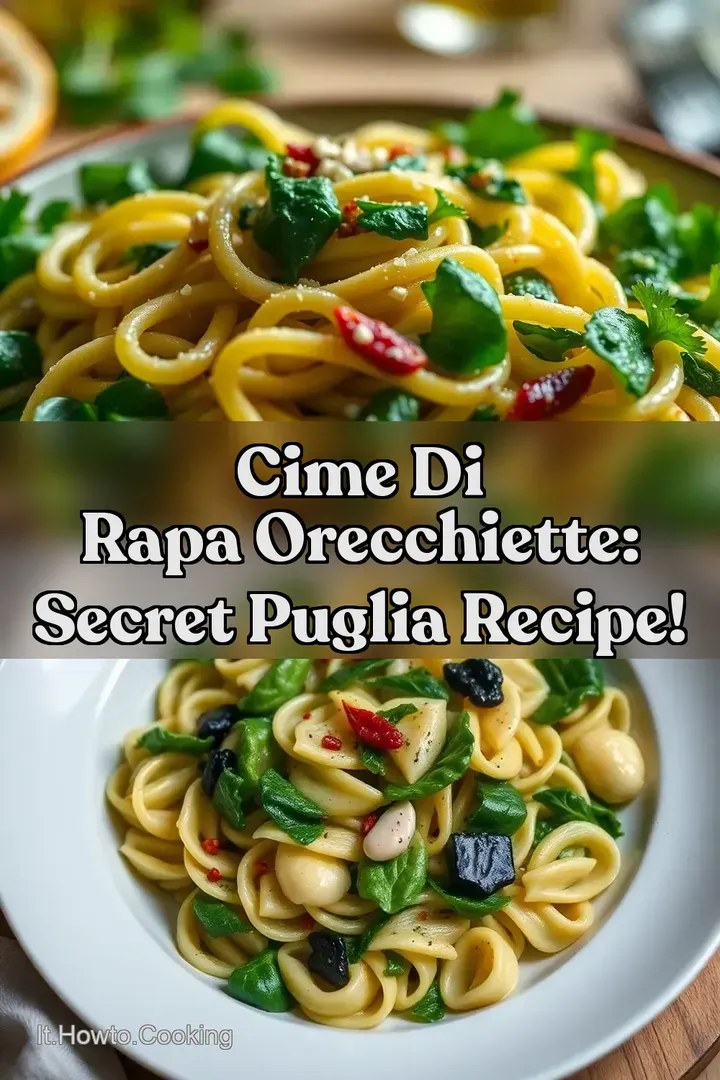 Cime di Rapa Orecchiette: Secret Puglia Recipe!