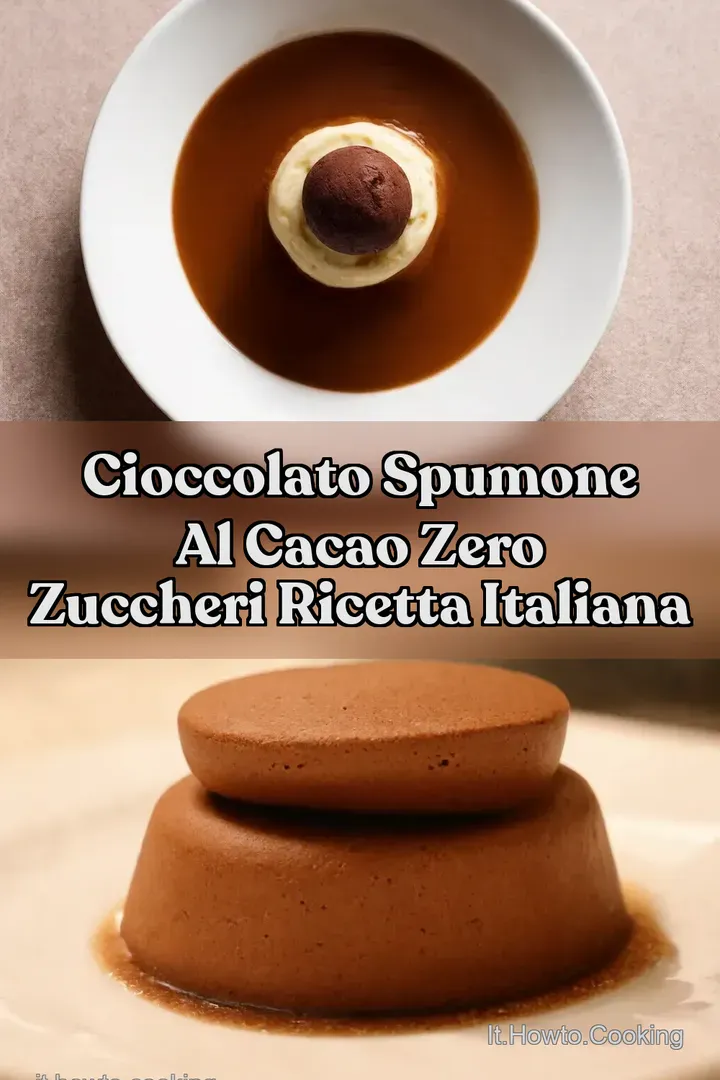 Cioccolato Spumone al Cacao Zero Zuccheri Ricetta Italiana