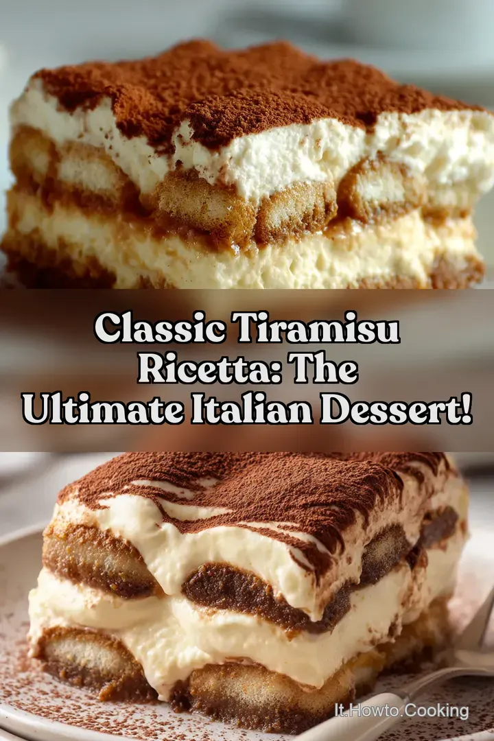 Classic Tiramisu Ricetta: The Ultimate Italian Dessert!