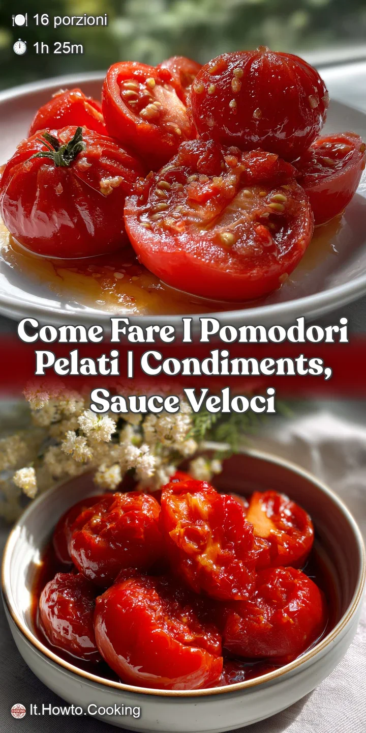 Come Fare I Pomodori Pelati | Condiments Sauce Veloci