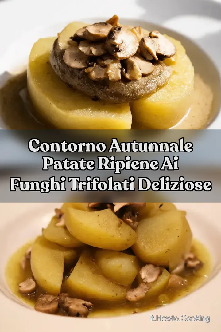 Contorno Autunnale Patate Ripiene ai Funghi Trifolati Deliziose