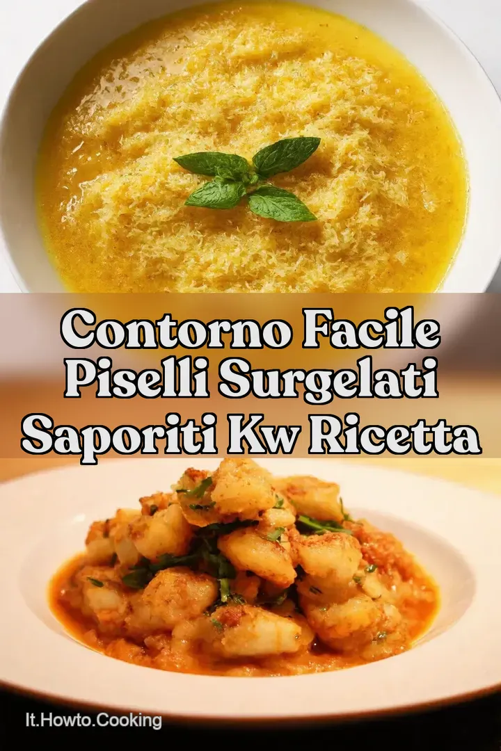 Contorno Facile Piselli Surgelati Saporiti kw Ricetta