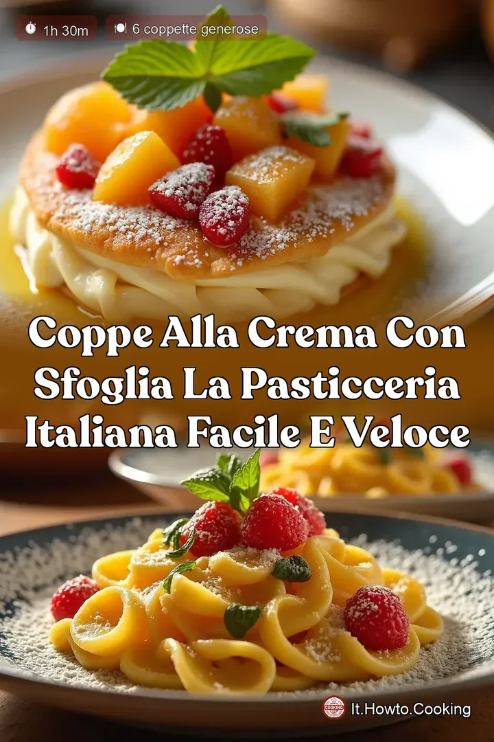 Coppe alla Crema con Sfoglia La Pasticceria Italiana Facile e Veloce