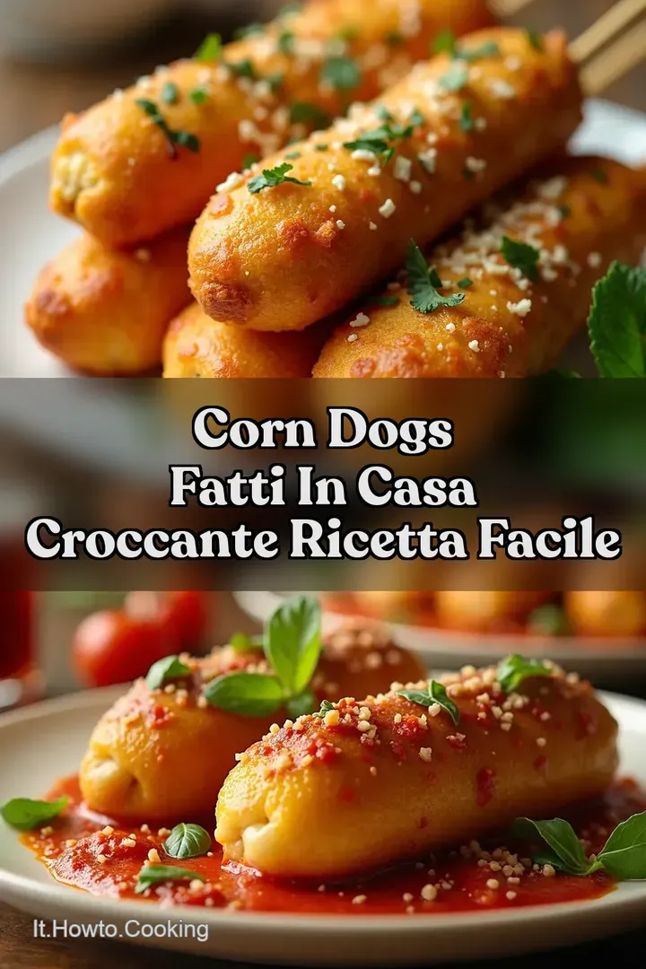 Corn Dogs Fatti in Casa Croccante Ricetta Facile