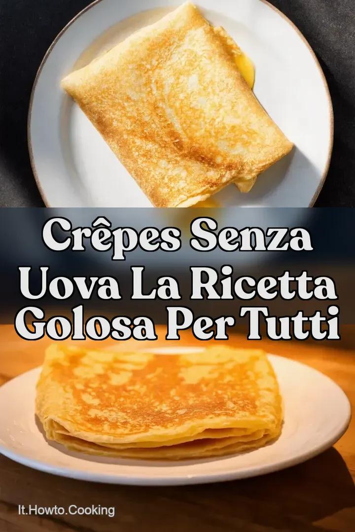Cr&ecirc;pes senza uova La ricetta golosa per tutti
