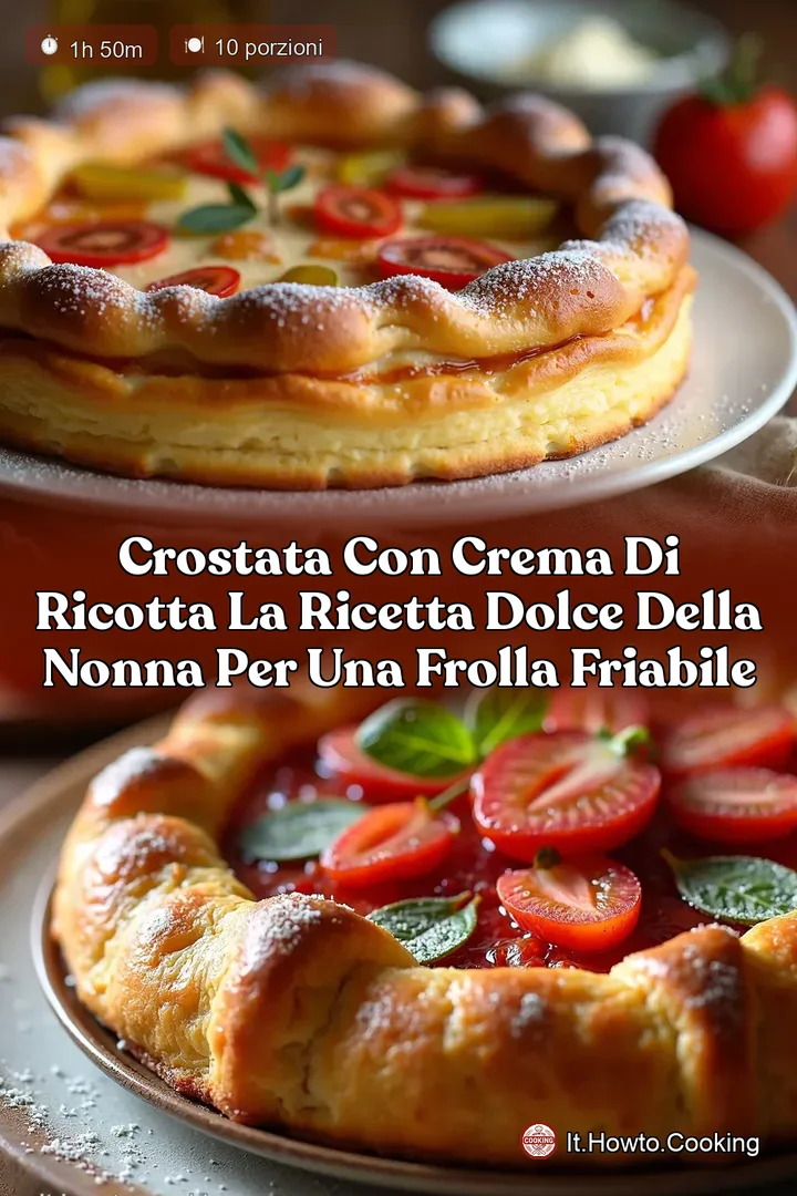 Crostata con Crema di Ricotta La Ricetta Dolce della Nonna per una Frolla Friabile