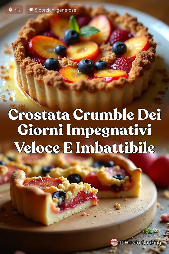 Crostata Crumble Dei Giorni Impegnativi Veloce e Imbattibile