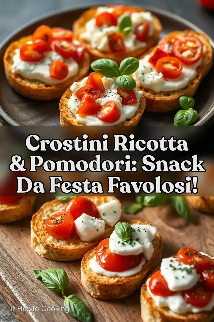 Crostini Ricotta & Pomodori: Snack da Festa Favolosi!