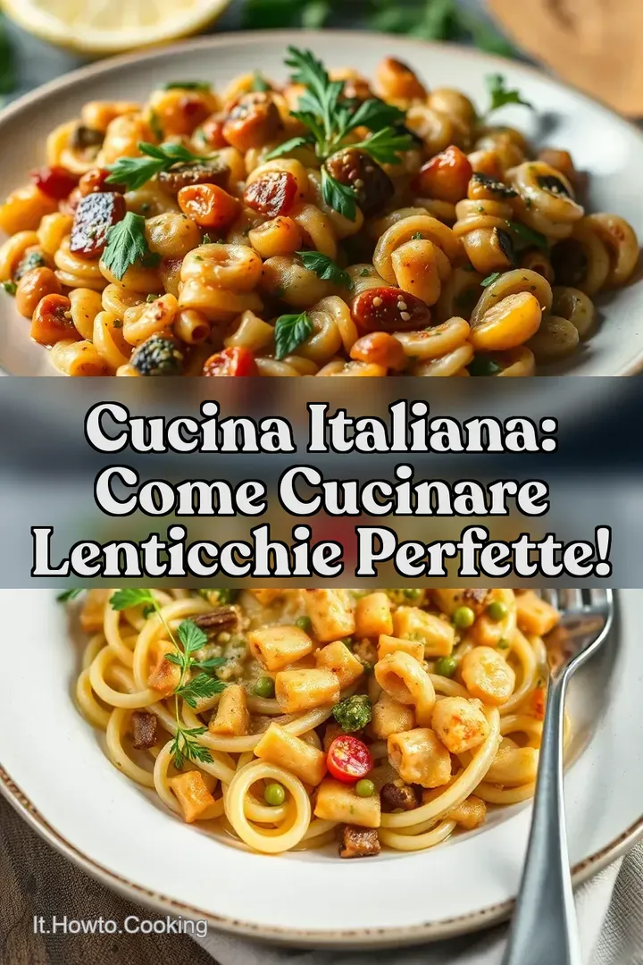Cucina Italiana: Come Cucinare Lenticchie Perfette!