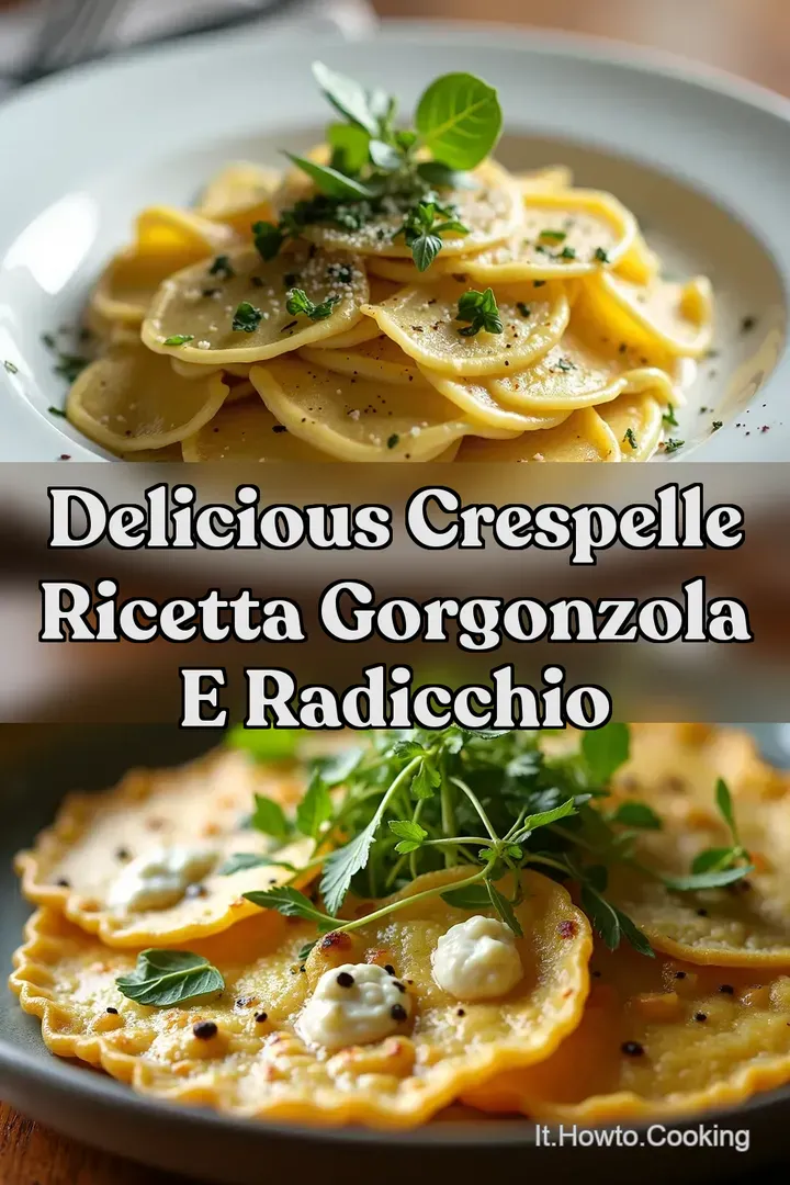 Delicious Crespelle Ricetta Gorgonzola e Radicchio