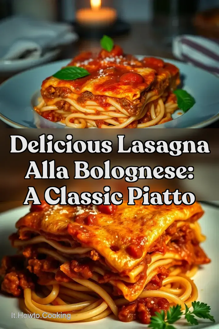 Delicious Lasagna alla Bolognese: A Classic piatto