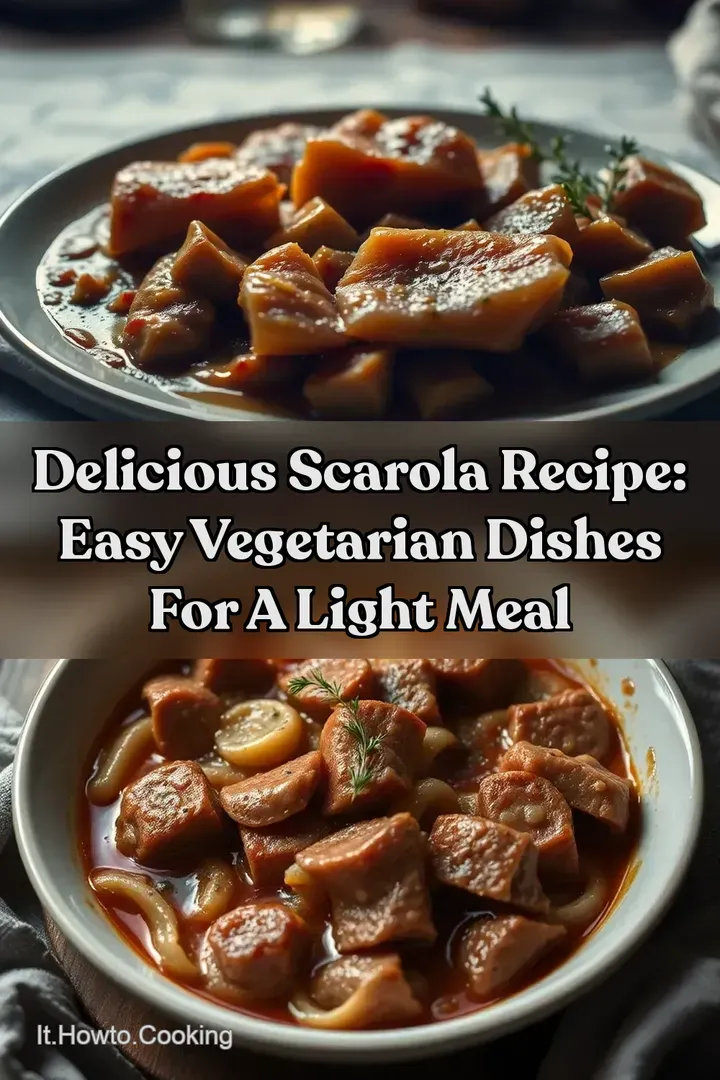 Delicious Scarola Recipe: Easy Vegetarian Dishes for a Light Meal
