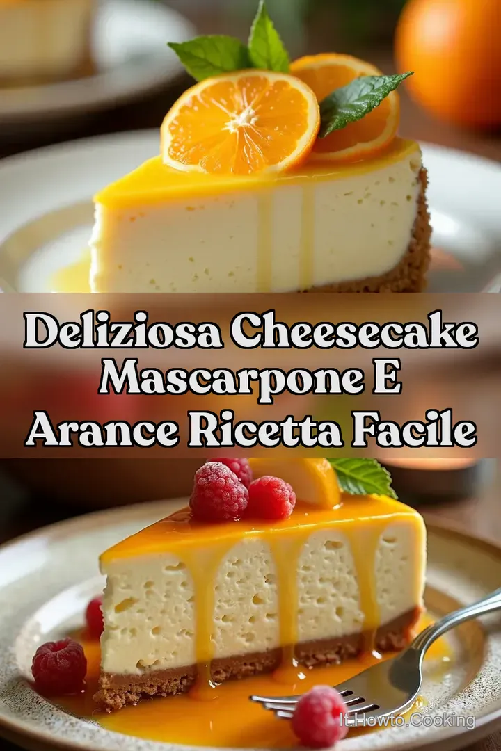 Deliziosa Cheesecake Mascarpone e Arance Ricetta Facile