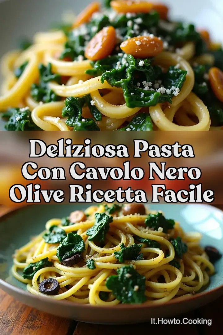 Deliziosa Pasta con Cavolo Nero Olive Ricetta Facile