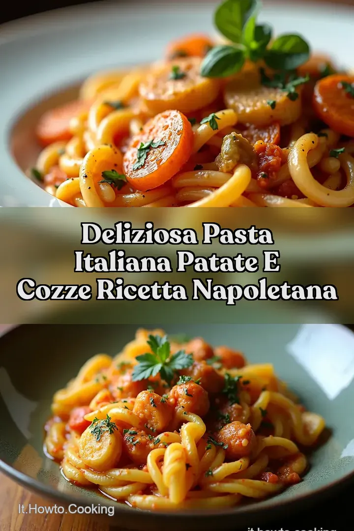Deliziosa Pasta Italiana Patate e Cozze Ricetta Napoletana