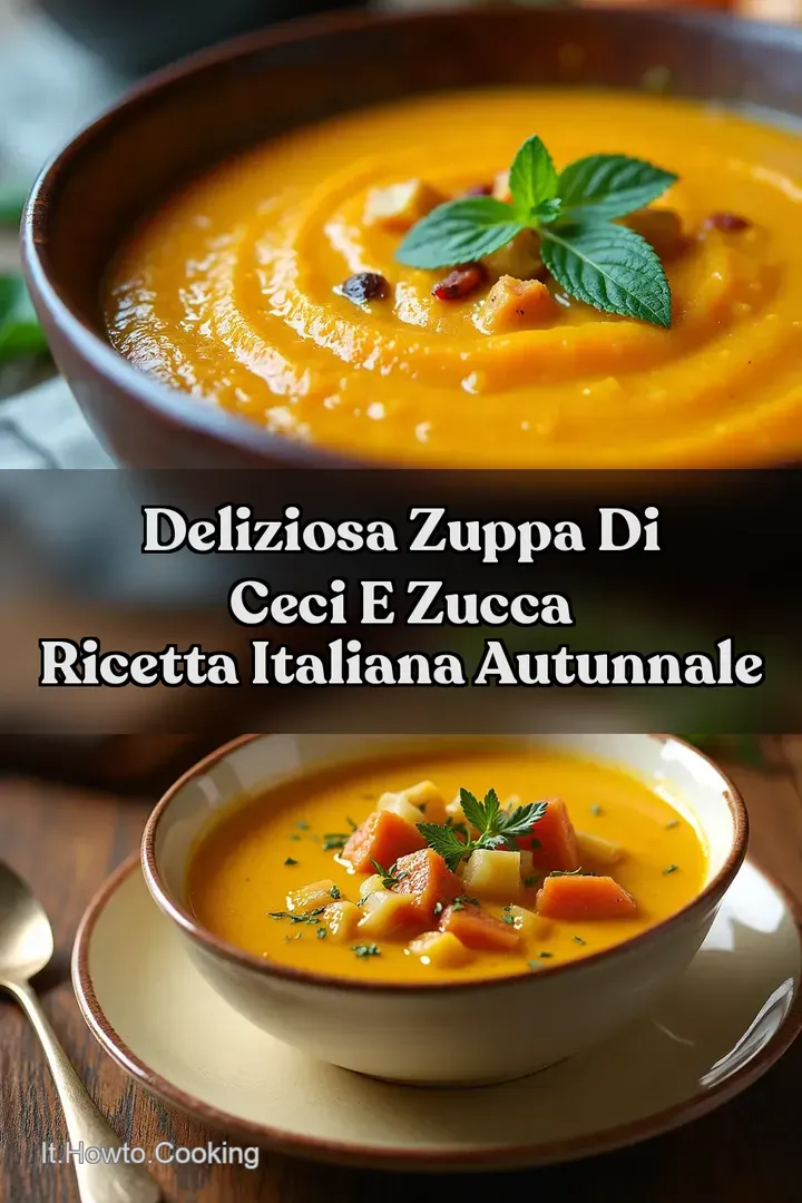 Deliziosa Zuppa di Ceci e Zucca Ricetta Italiana Autunnale