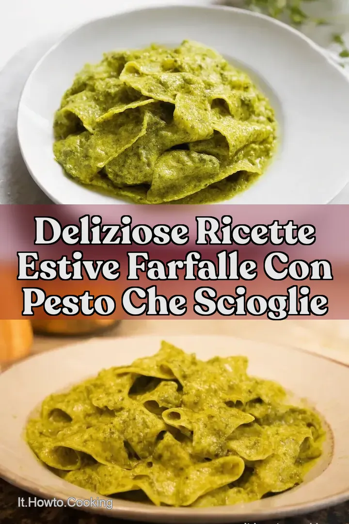 Deliziose Ricette Estive Farfalle con Pesto che Scioglie