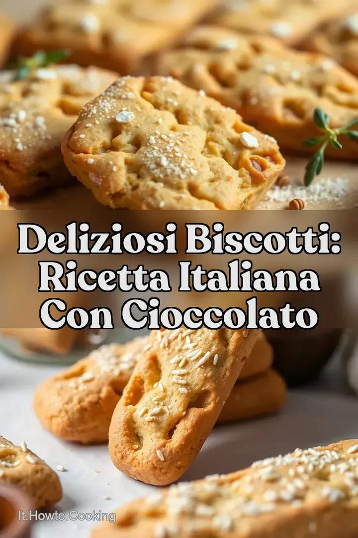 Deliziosi Biscotti: Ricetta Italiana con Cioccolato