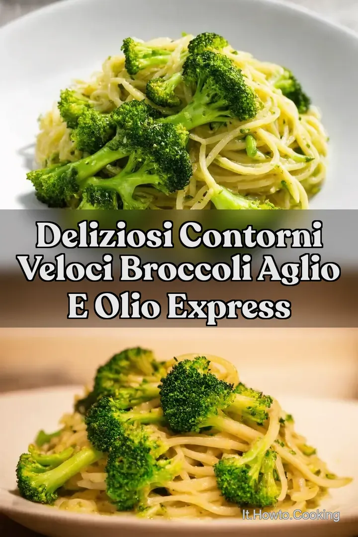 Deliziosi Contorni veloci Broccoli Aglio e Olio Express