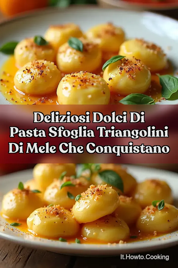 Deliziosi Dolci di pasta sfoglia Triangolini di mele che conquistano