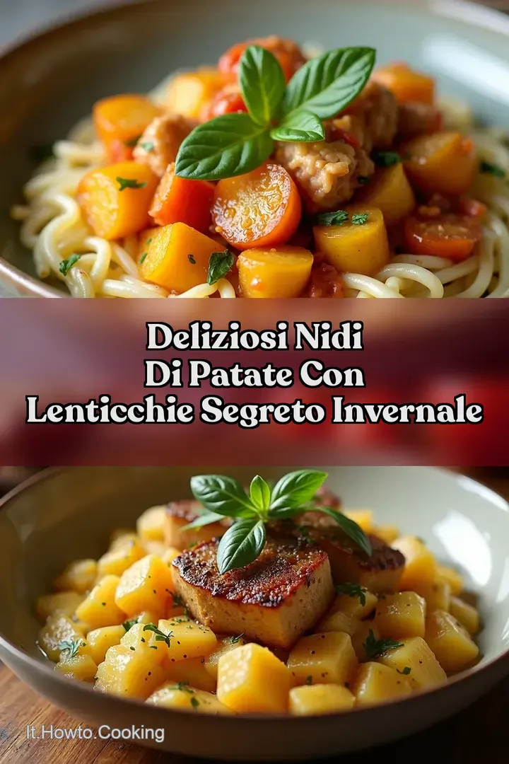 Deliziosi Nidi di Patate con Lenticchie Segreto Invernale